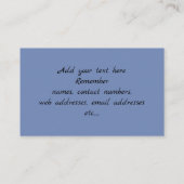 Nacht-Eule Verein Visitenkarte (Rückseite)