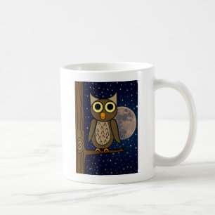 Nacht-Eulen-Kunst Kaffeetasse