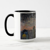 Nacht fällt auf Denver Tasse (Links)