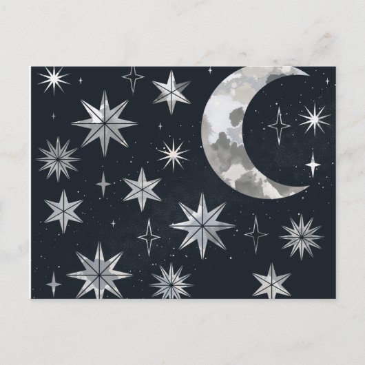 Nacht funkelnd Sky Ankündigungspostkarte (Vorderseite)