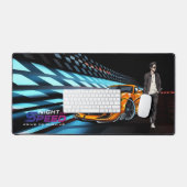 Nacht für Geschwindigkeit | Schreibtischunterlage (Tastatur & Maus)