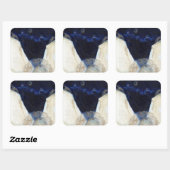 Nacht got der Engel seine Flügel 2 2013 Quadratischer Aufkleber (Blatt)