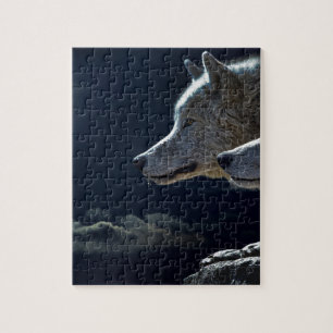 Nacht Himmel Lichter Mond Sterne Astronomie Weltra Puzzle