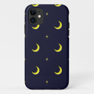 Nacht-Himmel Mond und Sterne Handyhülle iPhone 11 Hülle