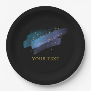 Nacht-Himmel-Sterne-Space-Fantasy-Party Pappteller