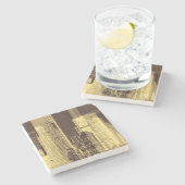 Nacht III Steinuntersetzer (Seitenansicht)