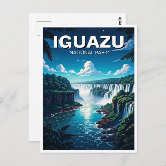 Nacht im Iguazu Nationalpark Argentinien Postkarte (Vorne/Hinten)