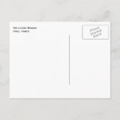 Nacht im Louvre, Paris, Frankreich Postkarte (Rückseite)