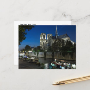Nacht im Notre Dame Paris Postkarte