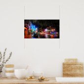 Nacht in 6th Street - Austin Texas Poster (Küche)