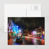 Nacht in 6th Street - Austin Texas Postkarte (Vorne/Hinten)