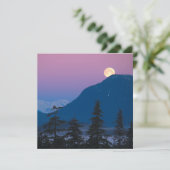 Nacht in Alaska Einladung (Stehend Vorderseite)