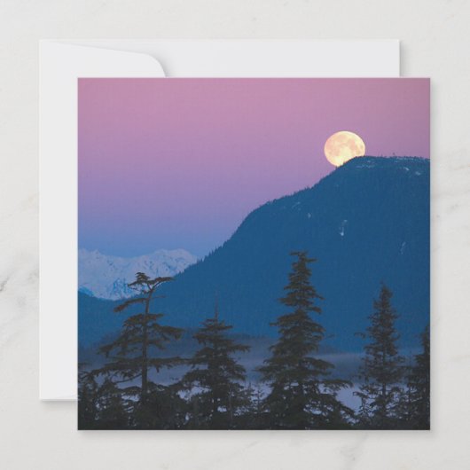 Nacht in Alaska Einladung (Vorderseite)