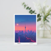 Nacht in Berlin Deutschland Reisen Postkarte (Stehend Vorderseite)