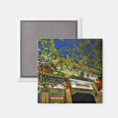 Nacht in China Magnet (Vorderseite/Rückseite)