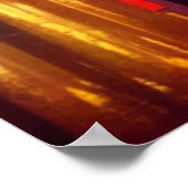 Nacht in der Stadt am See | AI Art Poster (Ecke)