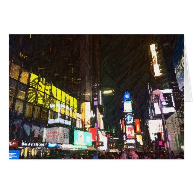 Nacht in der Stadt, Karte (Vorderseite (Horizontal))