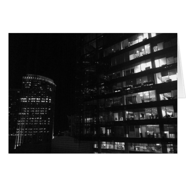 Nacht in der Stadt, Karte (Vorderseite (Horizontal))