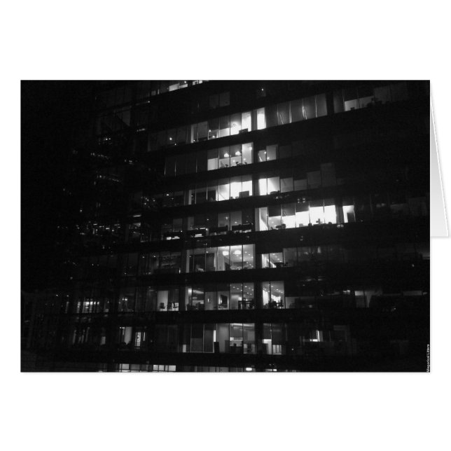 Nacht in der Stadt, Karte (Vorderseite (Horizontal))