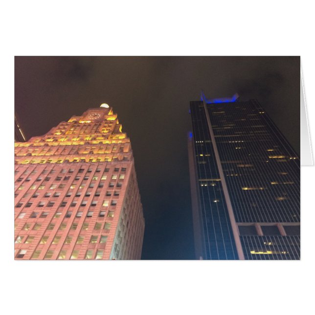 Nacht in der Stadt, Karte (Vorderseite (Horizontal))