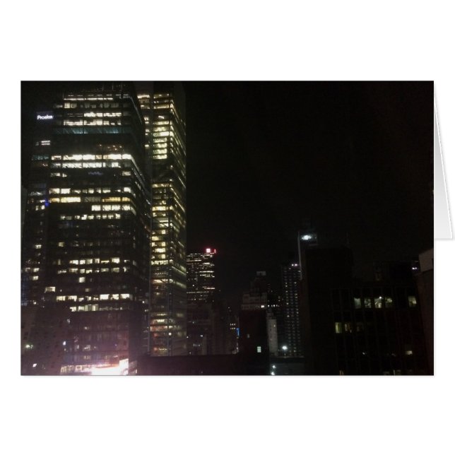 Nacht in der Stadt, Karte (Vorderseite (Horizontal))