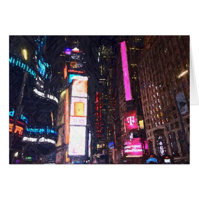 Nacht in der Stadt, Karte (Vorderseite (Horizontal))