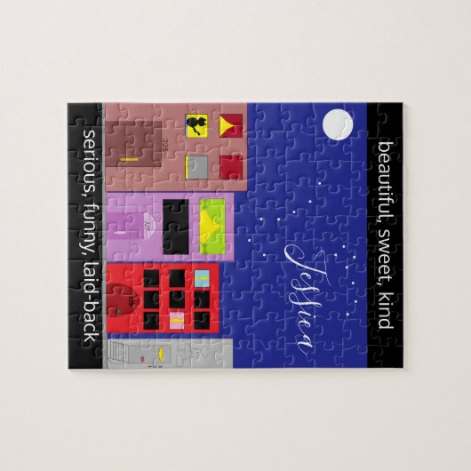 Nacht in der Stadt Puzzle (Horizontal)