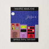 Nacht in der Stadt Puzzle (Vertikal)