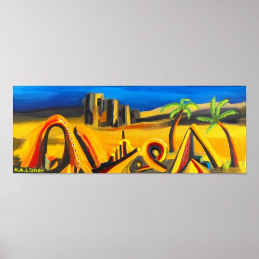 Nacht in der Wüste Poster (Vorne)