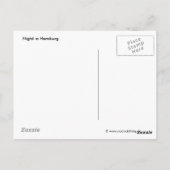Nacht in Hamburg Postkarte (Rückseite)