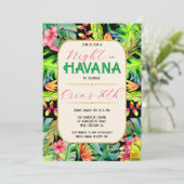 Nacht in Havanna Einladungen, Kuba Havanna Einladung (Stehend Vorderseite)