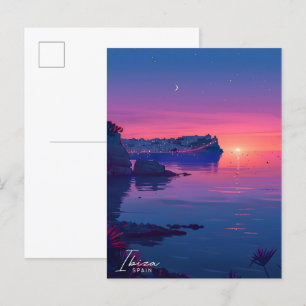 Nacht in Ibiza Spanien Spanien Reisen Postkarte