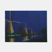Nacht in Kinderdijk Fußmatte (Vorderseite)