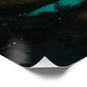 Nacht in Kinderdijk Poster (Ecke)