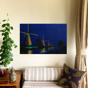 Nacht in Kinderdijk Poster
