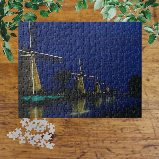 Nacht in Kinderdijk Puzzle