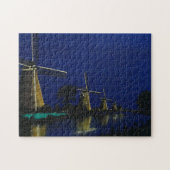 Nacht in Kinderdijk Puzzle (Horizontal)