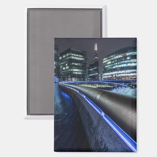 Nacht in London Magnet (Vorderseite/Rückseite)