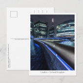 Nacht in London Postkarte (Vorne/Hinten)