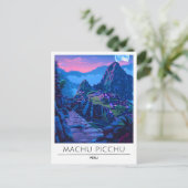 Nacht in Machu Picchu Peru Postkarte (Stehend Vorderseite)