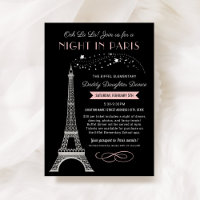 Nacht in Paris Eiffel Tower Daddy Daughter Dance