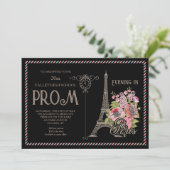 Nacht in Paris Rom Einladungen (Stehend Vorderseite)