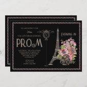 Nacht in Paris Rom Einladungen (Vorne/Hinten)