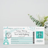 Nacht in Paris | Sweet 16 Geburtstag Einladung (Stehend Vorderseite)