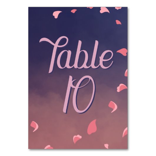 Nacht in Paris Tischnummer (Vorderseite)