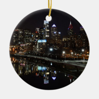 Nacht in Philly Keramikornament