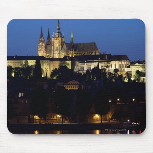 Nacht in Prag, Tschechische Republik Mousepad (Vorne)