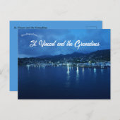 Nacht in St Vincent und die Grenadinen Postkarte (Vorne/Hinten)