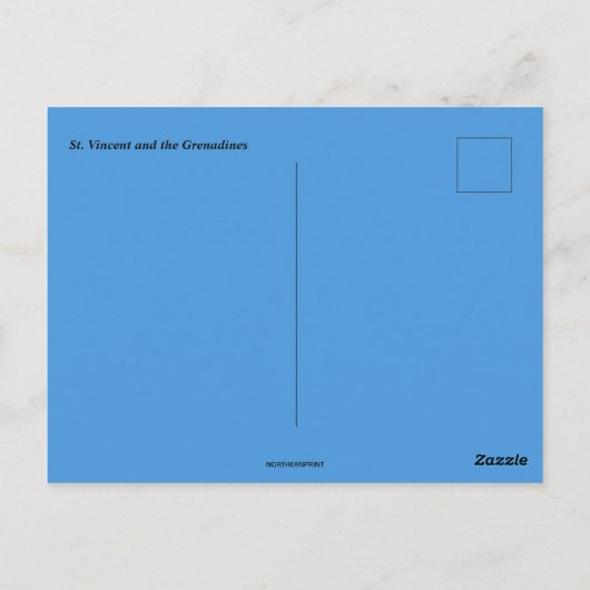 Nacht in St Vincent und die Grenadinen Postkarte (Rückseite)