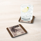 Nacht ist ein dunkler Schattenmann Getränkeuntersetzer (Rechte Seite)